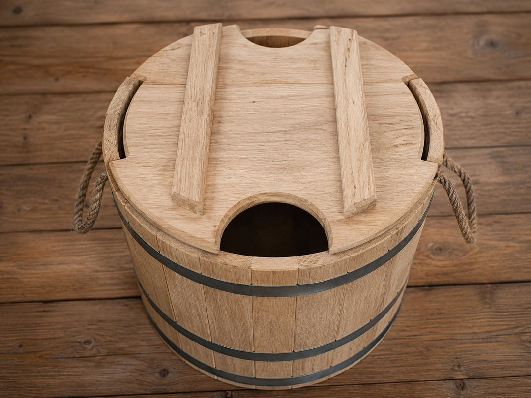 Holz Saunakübel 20 Liter Sauna Eimer Holzeimer Esche Banya Aufgusseimer