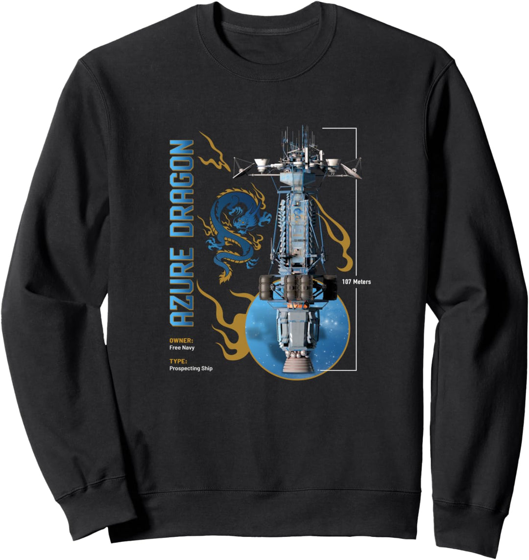 Azurblauer Drache Sweatshirt
