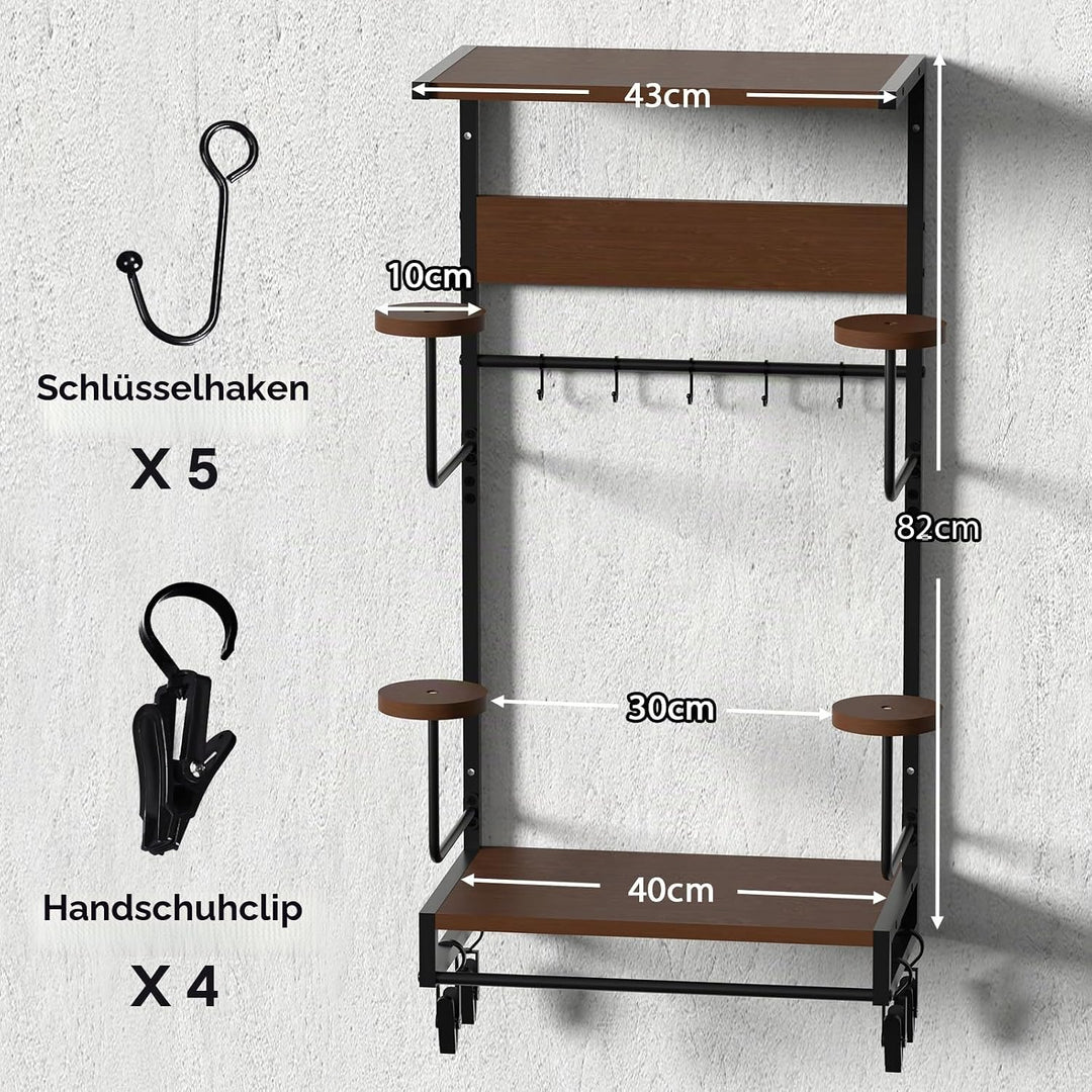 Helm Halterung-Motorradhelm Halterung Wand 4er Set, Motorradhalterung Plattenständer Display Organiz