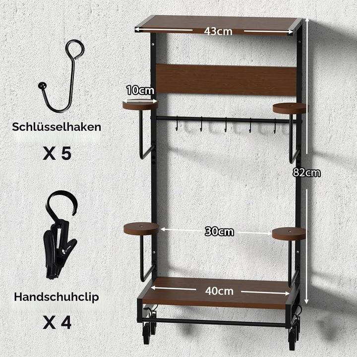 Helm Halterung-Motorradhelm Halterung Wand 4er Set, Motorradhalterung Plattenständer Display Organiz
