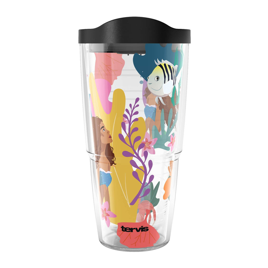 Tervis Disney The Little Mermaid Under The Sea Made in USA doppelwandiger isolierter Becher, 680 ml,
