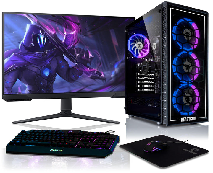 BEASTCOM Q5 | Pro Gaming PC | AMD Ryzen 5 4500 6X 4,10GHz 12 Threads | NVIDIA RTX 3050 4GB | 32GB RA