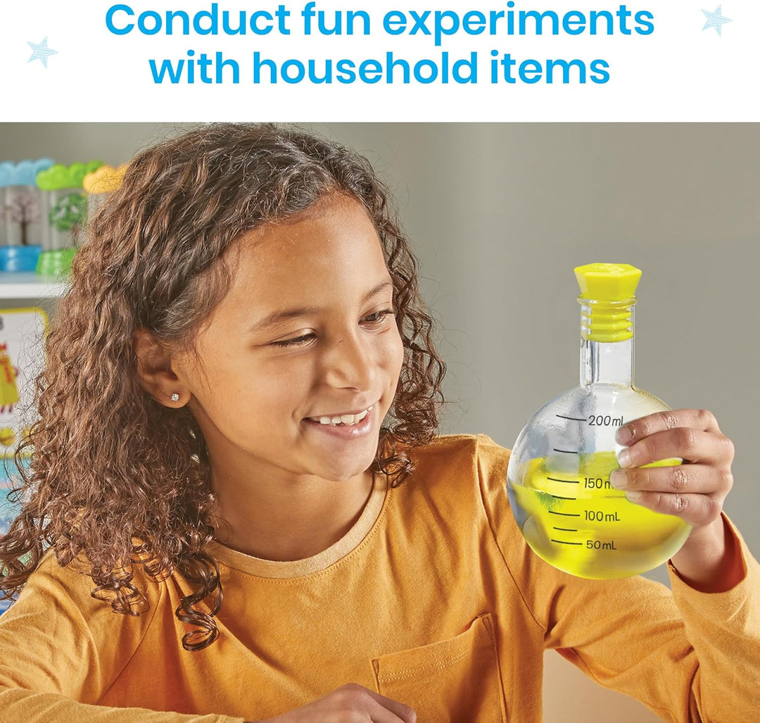 Learning Resources Naturwissenschaftliches Einsteigerset mit Messkolben, Kunststoff-Messbecher für K