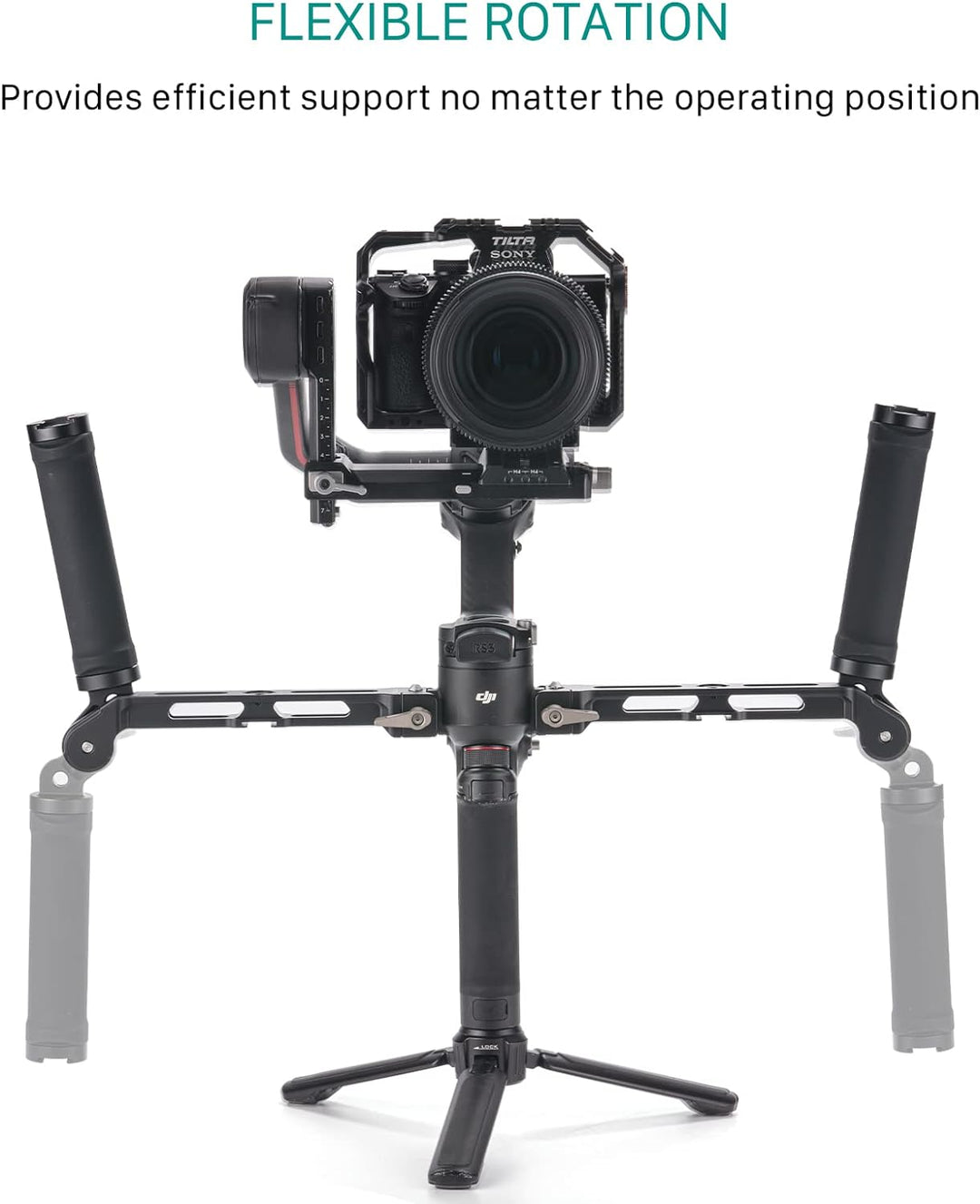 Tilta Dual Handle Bracket Dual-Griff-Halterung, kompatibel mit DJI RS 2/RS 3 Pro/RSC 2/RS 3 Gimbal,
