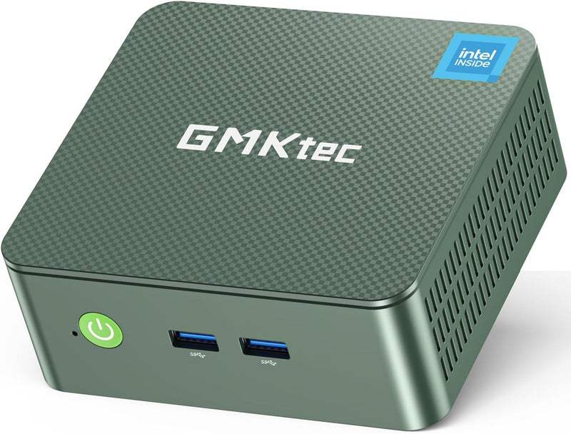 GMKtec Mini PC Alder Lake N100 Prozessor (3.4GHz) 8GB DDR4 RAM 256GB PCIe M.2 SSD, NUC Micro PC Comp