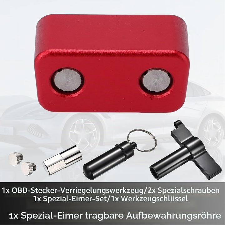 OBD2-Port-Sperre, Metall-OBD-Port-Diebstahlschutz mit Speziellem Entfernungswerkzeug, Elektrosystem-