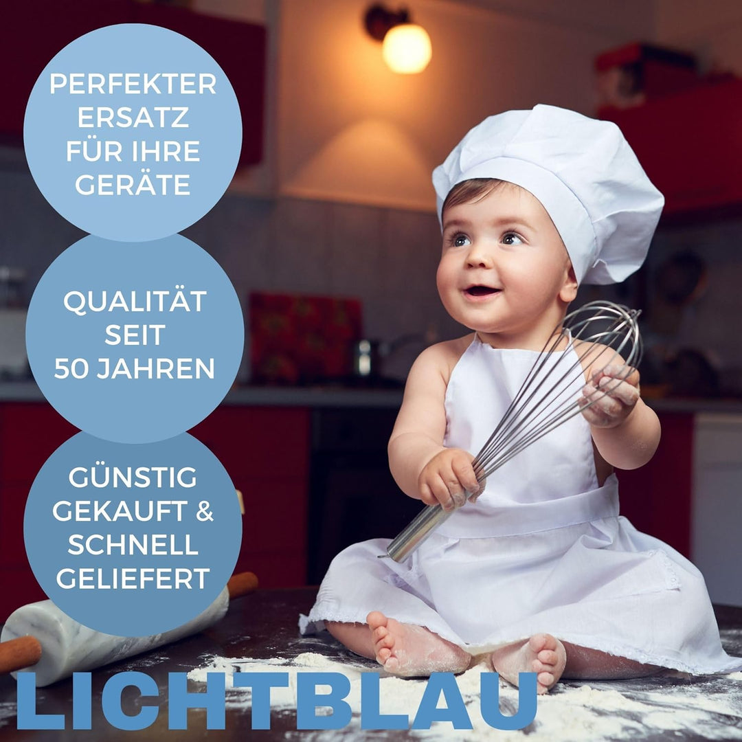 LICHTBLAU 2er Set Mitnehmer Flügelrad 630760 für Bosch Küchenmaschine MUM5 I MUM Serie 2 I Durchlauf