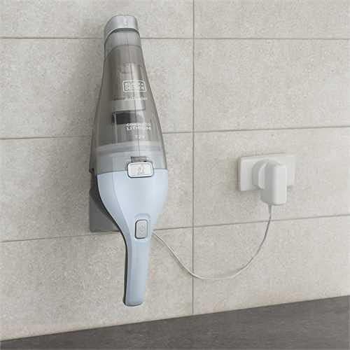 BLACK+DECKER Handstaubsauger Akku 7,2V Dustbuster (Handsauger beutellos + kabellos, breite Saugöffnu