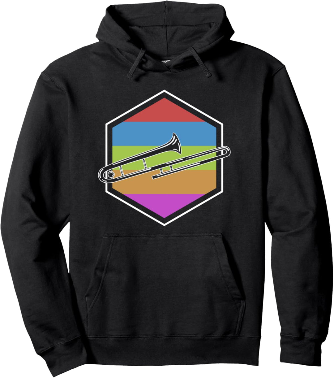 Orchester Blasmusik Geschenk Buntes Posaunen Pullover Hoodie