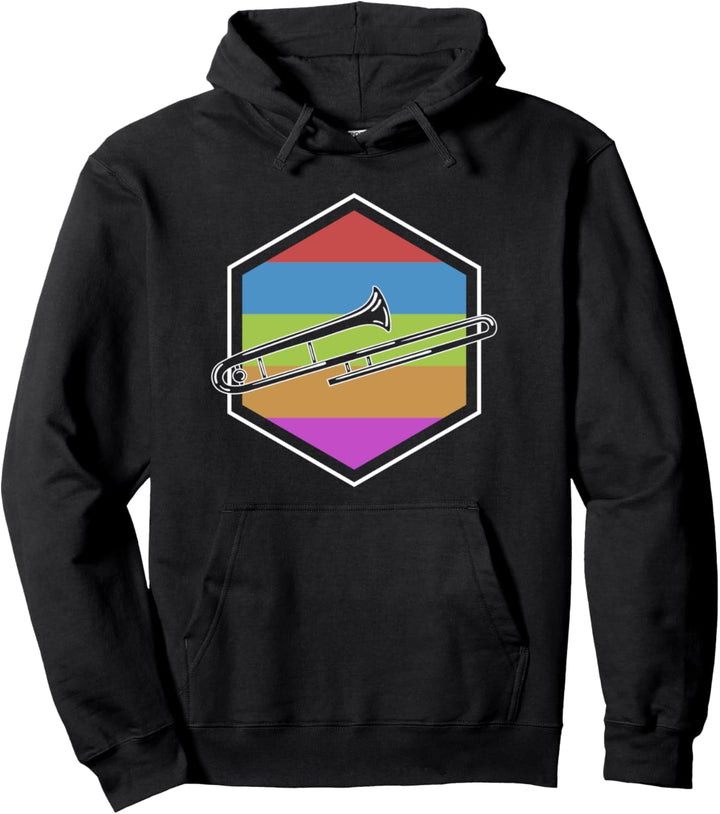 Orchester Blasmusik Geschenk Buntes Posaunen Pullover Hoodie