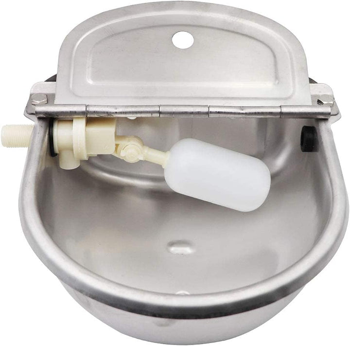 MOGOULUA Edelstahl Rindertränke Automatische Kuhtränke Ziegentränke Grosse Kapazität Schaf Viehtränk