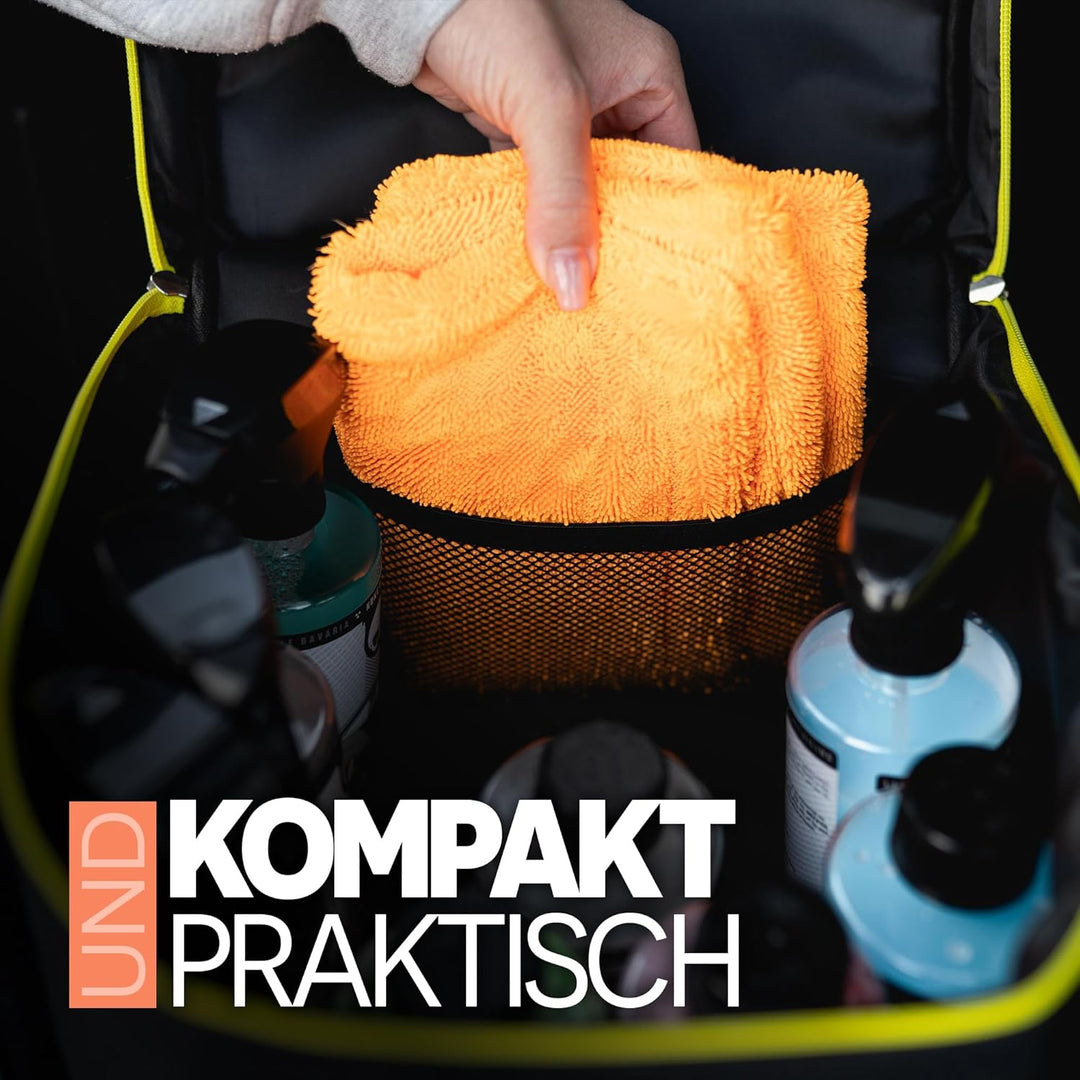 Nuke Guys Detailing Bag Small | Praktische Tasche für den Kofferraum mit Klett für optimale Fixierun