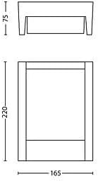 Philips myGarden Arbour LED Wandaussenleuchte, Aluminium