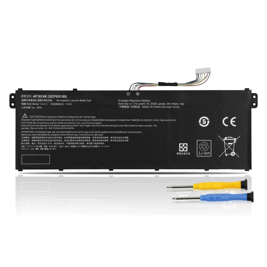 K KYUER 48Wh AP18C4K Laptop Akku für Acer Aspire 5 A514-52 A515-43 A515-44 A514-52G A515-43G A515-44
