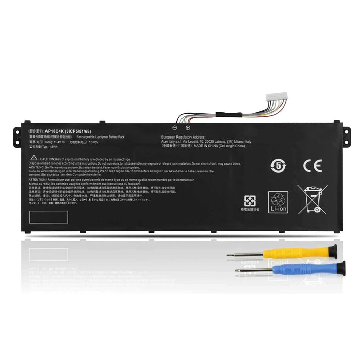 K KYUER 48Wh AP18C4K Laptop Akku für Acer Aspire 5 A514-52 A515-43 A515-44 A514-52G A515-43G A515-44