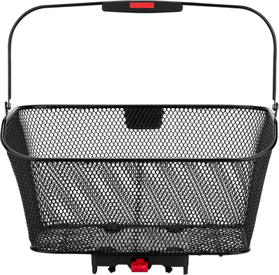 KLICKfix City Hinterradkorb für Racktime Schwarz, Schwarz