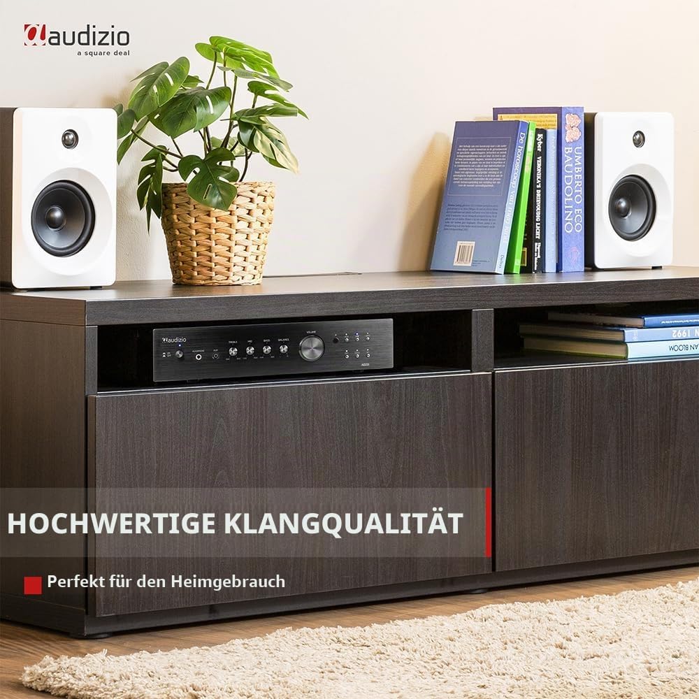Audizio AD220B - HiFi-Stereo-Verstärker, Bluetooth Verstärker für Lautsprecher und HiFi Anlage, Ampl
