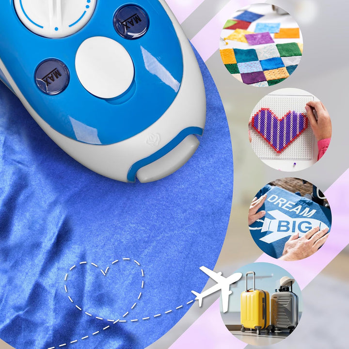 Duronic SI2 BE Mini Reisebügeleisen, 375W Mini Bügeleisen, Dampfbügeleisen 50ml Wassertank, kleines