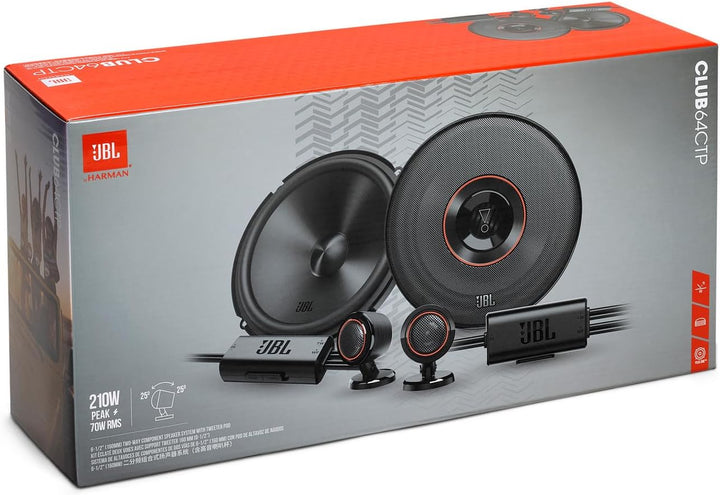 JBL Club Gen3 64CTP 6.5'' (16cm) Lautsprecher Compo-Satz, Schwarz