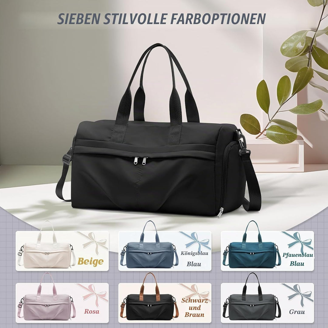 HYC00 Sport Duffel Bag Damen Sporttasche mit Schuhfach Reisetasche Damen Weekender Travel Bag Handge