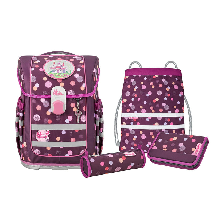 McNeill Ergo Complete Schulranzen-Set 4tlg. Ruby Einheitsgrösse