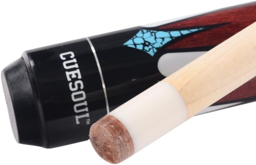 CUESOUL 58 Zoll 19 1/2 Oz Jointed Maple Billiard-Lache-Stichwort CSTB005U 11.5MM Queue Spitzen, CSTB