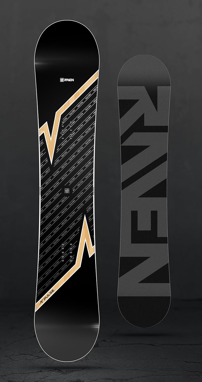 RAVEN Snowboard Set: Snowboard Pulse + Bindung Fastec FT360 159cm Wide + FT360 Black XL, 159cm Wide