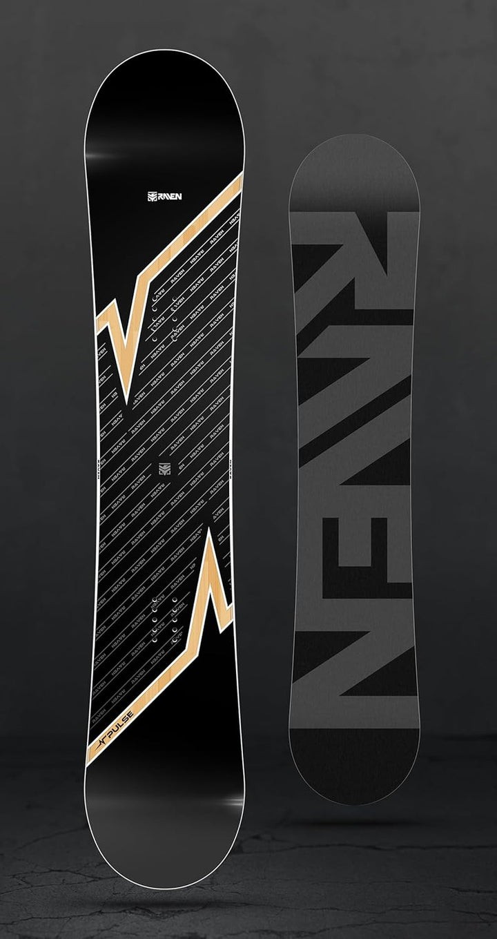RAVEN Snowboard Set: Snowboard Pulse + Bindung Fastec FT360 159cm Wide + FT360 Black XL, 159cm Wide