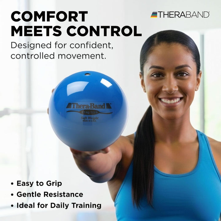 Theraband, Weiches Gewicht, Isotonischer Ball, für Kraft- und Reha-Training, Pilates, Yoga, Toning,