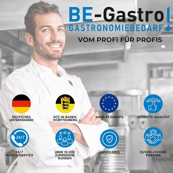 BE-GASTRO I Profi Gastro Geschirrbrause Einloch "Premium" Drehgriff inkl. Wasserhahn, Mischbatterie