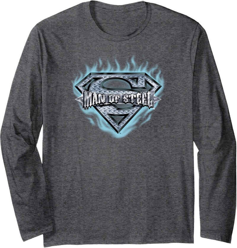 Man of Steel Superman Shield Langarmshirt