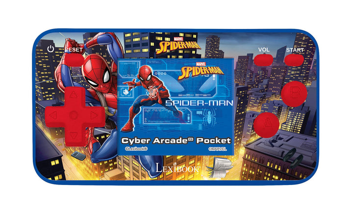 Lexibook, Spider-Man, Cyber Arcade Pocket, Tragbare Spielkonsole, 150 Spiele, 1,8“ LCD-Bildschirm, B