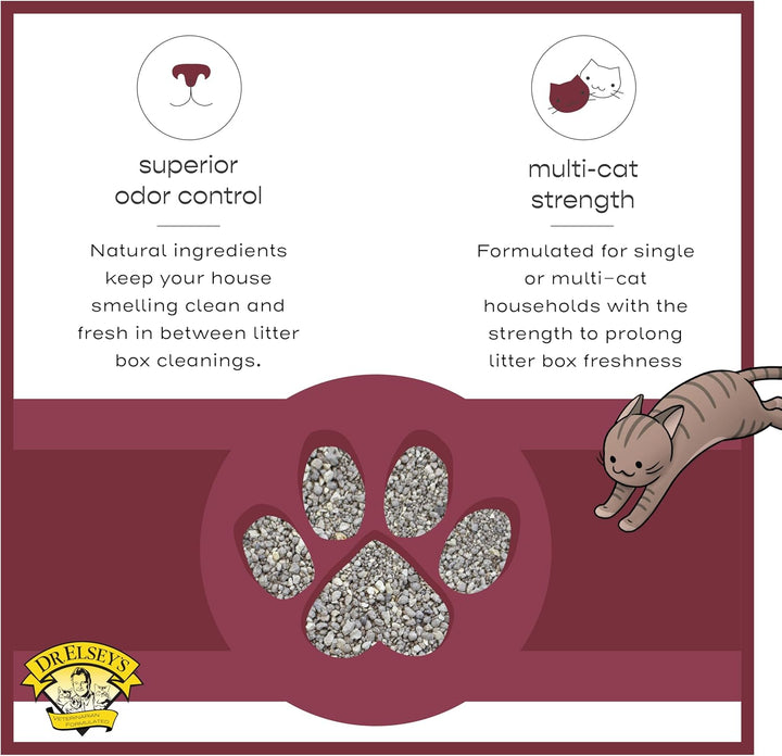 Dr. Elsey's Premium Clumping Cat Litter - Classic - 99.9% Dust-Free, Low Tracking, Hard Clumping, Su