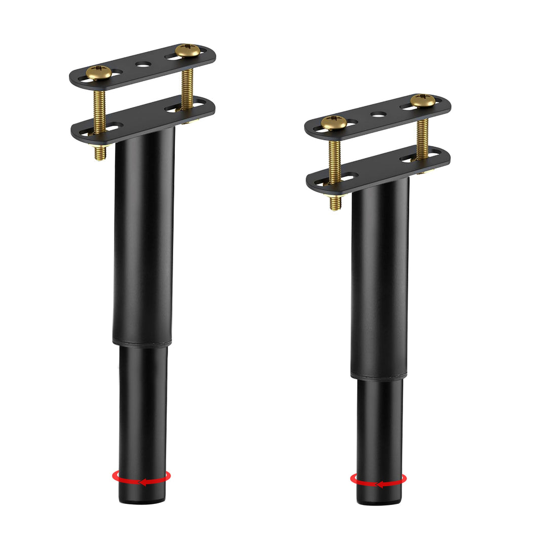 Oursouion Bettbeine, verstellbar, einziehbar Bettfüsse, strapazierfähig, Lattenstützbein, Metall-Möb