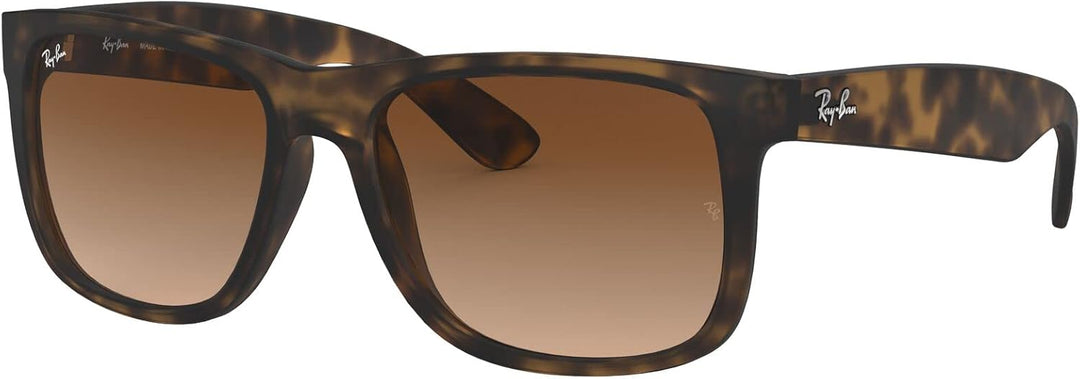 Ray-Ban unisex Justin Sonnenbrille, Rot(Rot/Blau), 51 51 Braun (Gestell: Braun (Light Havana) Glas: