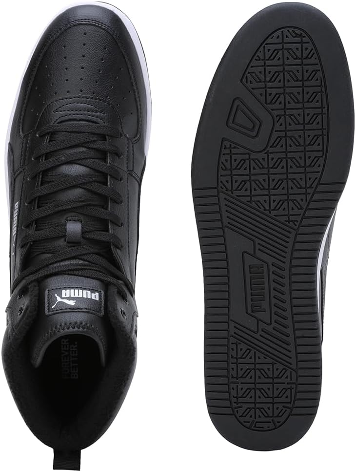 PUMA Unisex Caven 2.0 Mid WTR Sneaker 42 EU Puma Black Puma Silver Puma White, 42 EU Puma Black Puma