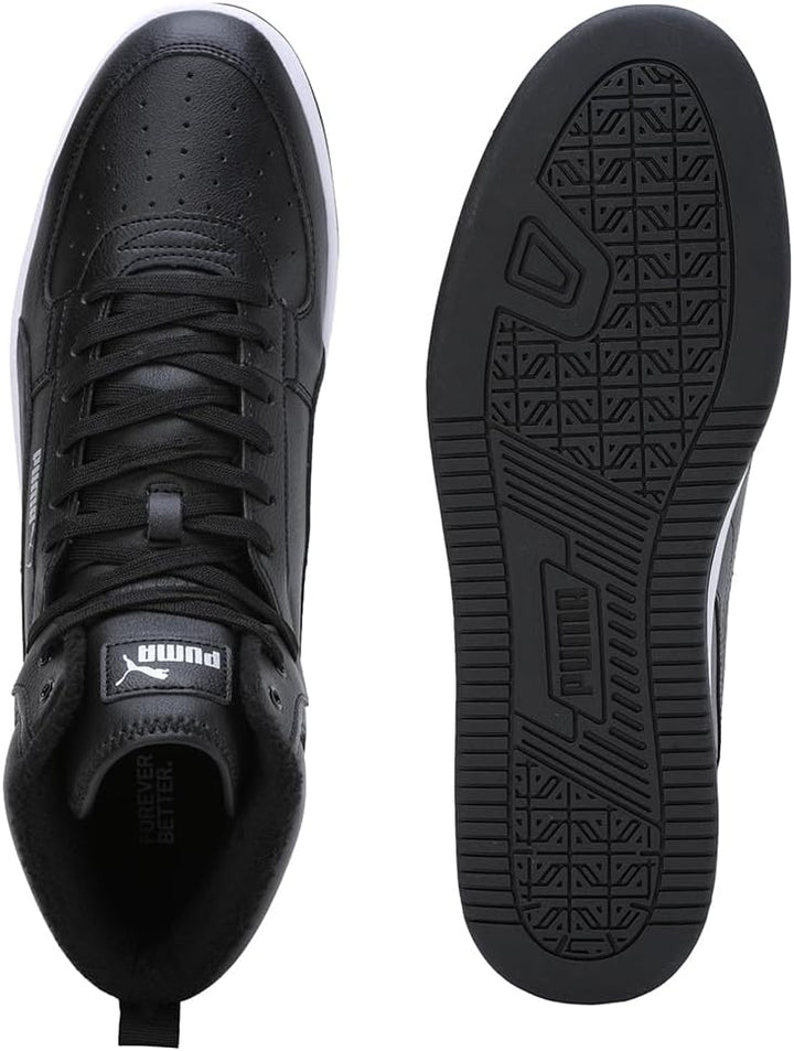 PUMA Unisex Caven 2.0 Mid WTR Sneaker 42 EU Puma Black Puma Silver Puma White, 42 EU Puma Black Puma