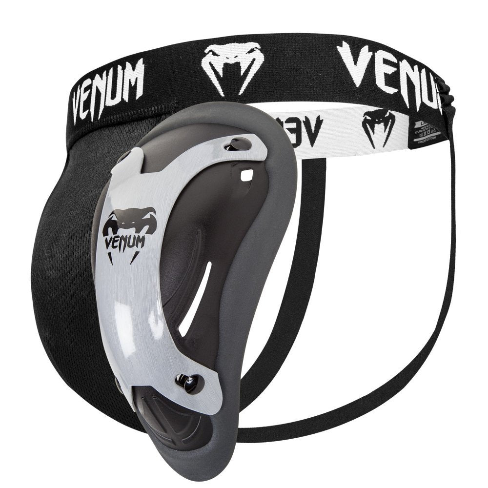 Venum Challenger Adult Groin Guard - Silver Series L Schwarz, L Schwarz