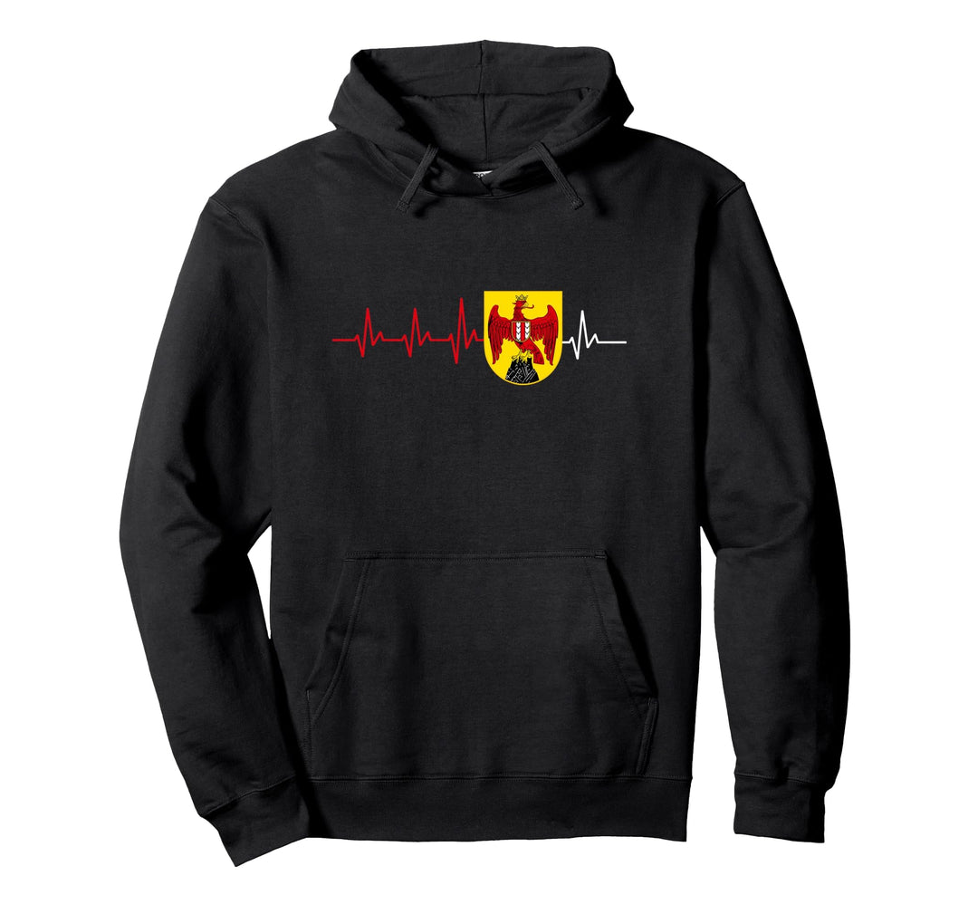 Burgenland Fahne Flagge Wappen Burgenländisch Herzschlag Pullover Hoodie