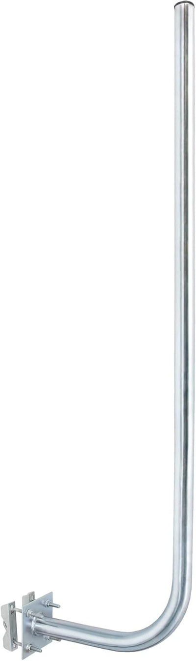 Premium X 30cm Wandhalter 120cm Mast Stahl Ø 38mm mit Zahn-Schellen Wetterstation Wand-Halterung ext