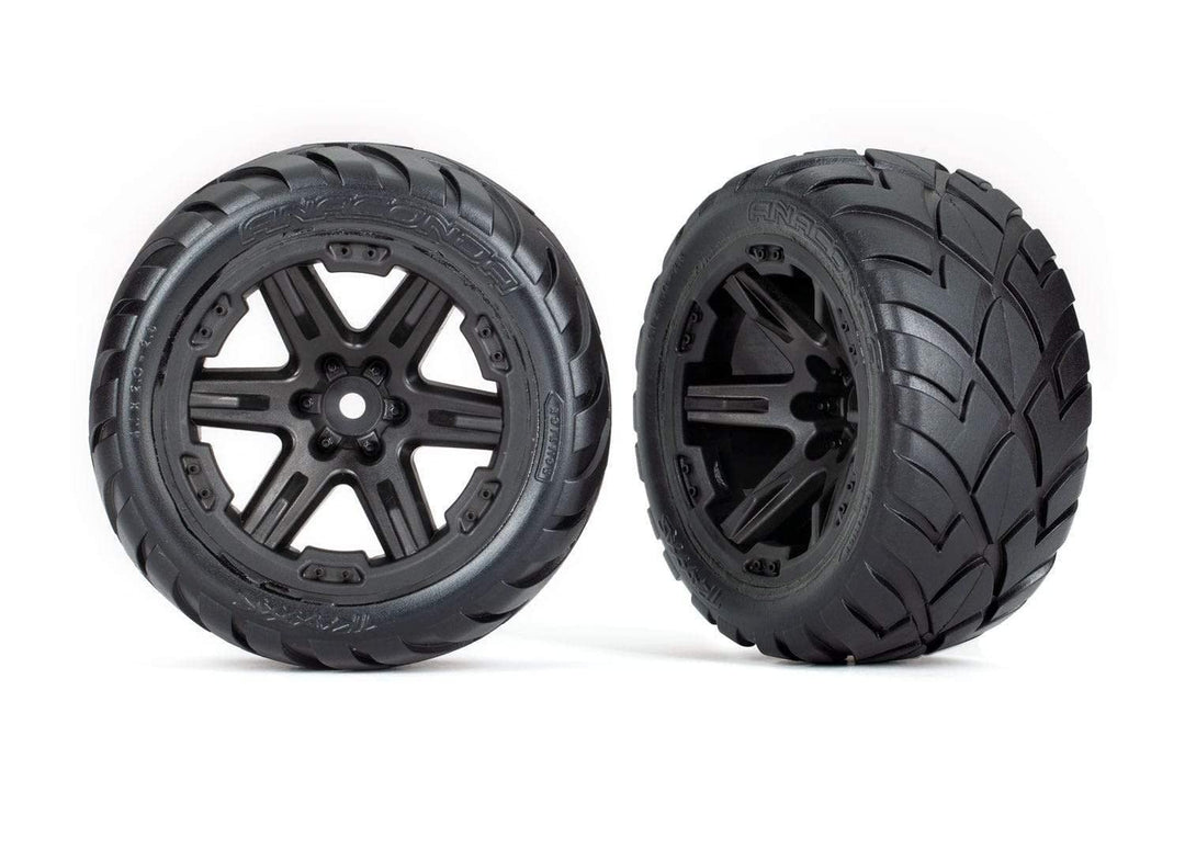 Traxxas Reifen auf Felge 2.8 RXT schwarz/Anaconda (TSM Rated)