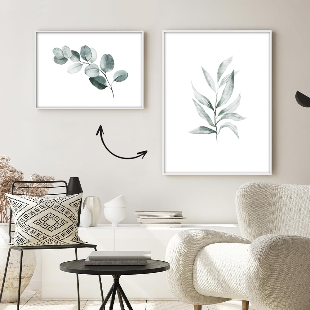 Bildershop-24 Bilderrahmen Milano Aluminium Alubilderrahmen 62 x 93 cm Weiss Fotorahmen, Wechselrahm