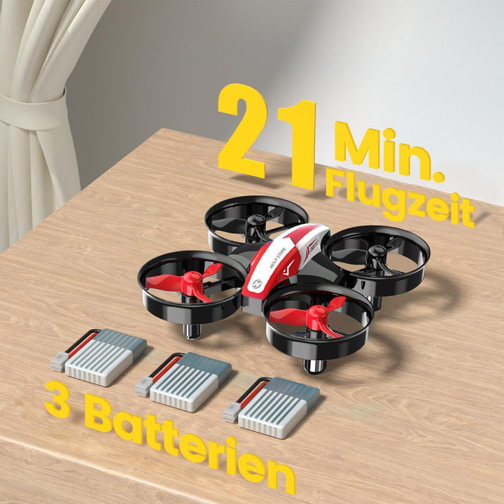 Holy Stone HS210 Mini Drohne für Kinder Anfänger,RC Quadcopter mit 3 Akkus Lange Flugzeit,Automatisc