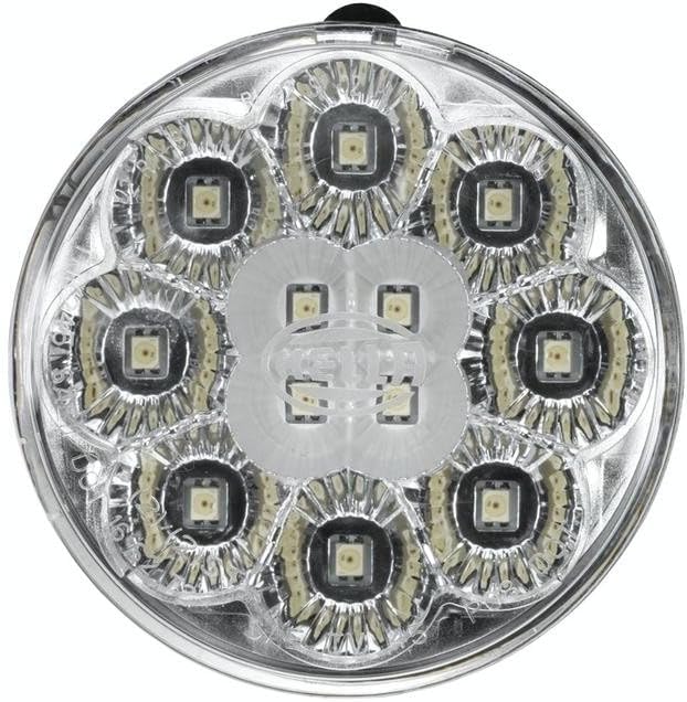 HELLA - Heckleuchte - LED - 12V - Einbau/geschraubt - Lichtscheibenfarbe: glasklar - Stecker: AMP -