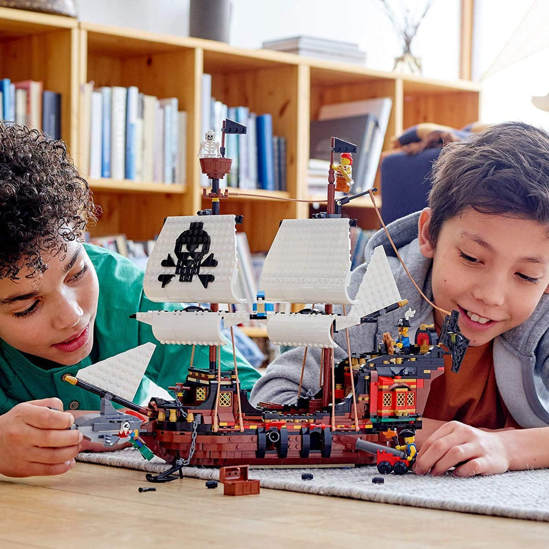 LEGO Creator 3in1 Pirate Ship 31109 Building Playset for Kids who Love Pirates and Model Ships, Make
