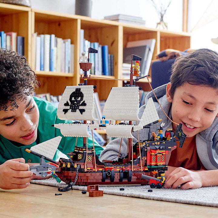 LEGO Creator 3in1 Pirate Ship 31109 Building Playset for Kids who Love Pirates and Model Ships, Make