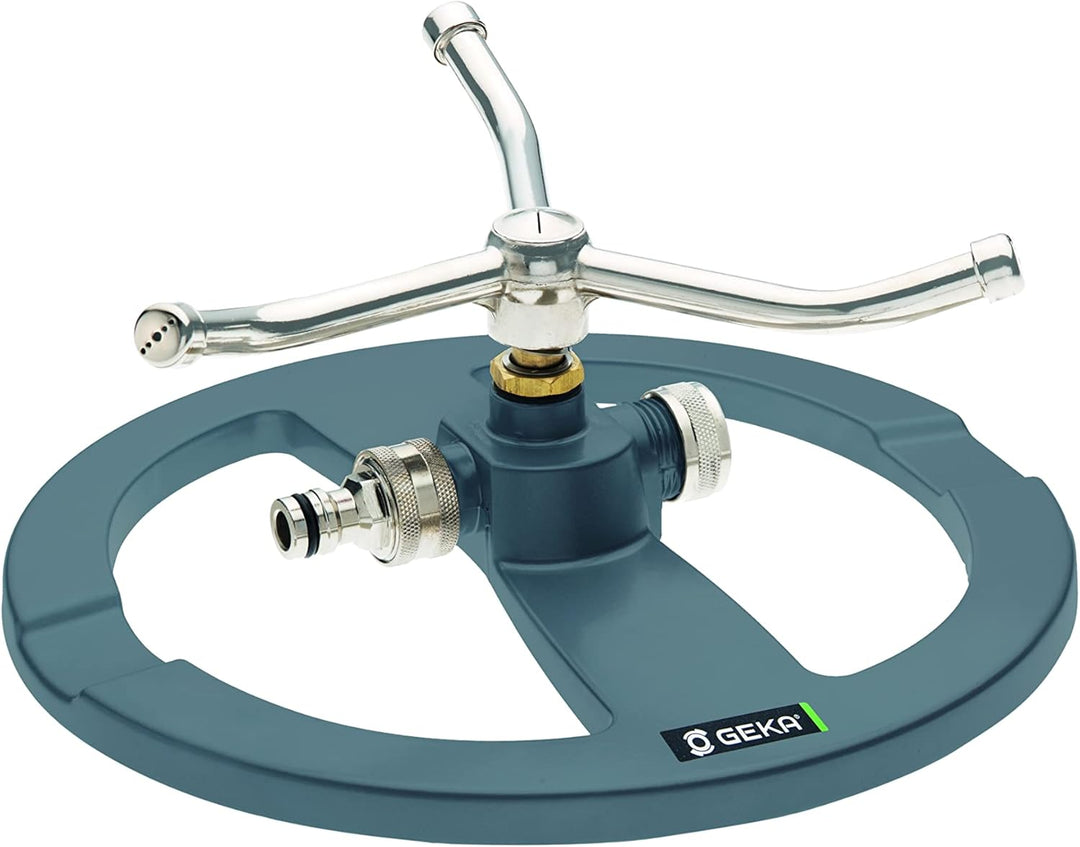 GEKA 3-Arm-Kreisregner (korrosionsfeste verzinkte Teile, idealer Halt auf Wiese, Feld etc.) 17.0005.