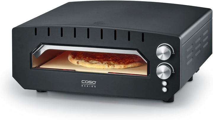 CASO PizzaChef 400° - Pizza Ofen, elektrisch, für Pizza, Pinsa, Flammkuchen, 400°C heisser Steinofen