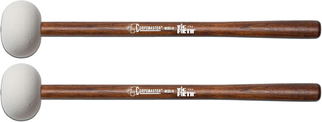 Vic Firth Corpsmaster Marching Bass Mallets Hard XX Large Hard XXLarge Head, Hard XXLarge Head