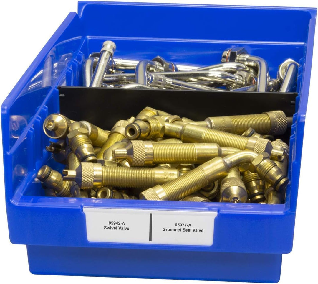 Akro-Mils 40130 Kunststoff-Trennwand für 30130, 30138, 30164 Regaleimer, Schwarz, 24 Stück
